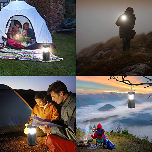 Akku-Lampe Mesqool Solar Camping Handkurbel Laterne