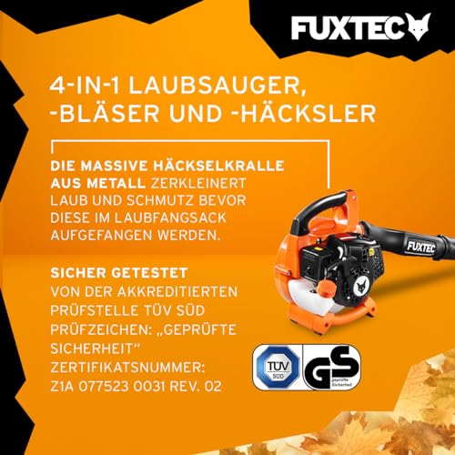 Laubsauger Fuxtec Benzin 4in1 FX-LBS126 2-Takt Laubbläser