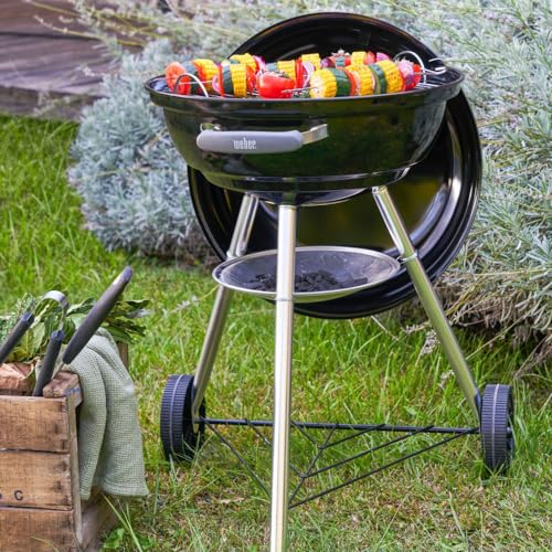 Standgrill Weber Compact Kettle Holzkohlegrill, Ø 47cm Grillfäche