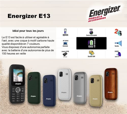 Tastenhandy Energizer – Mobile E13-2G – Mobiltelefon Dual-SIM