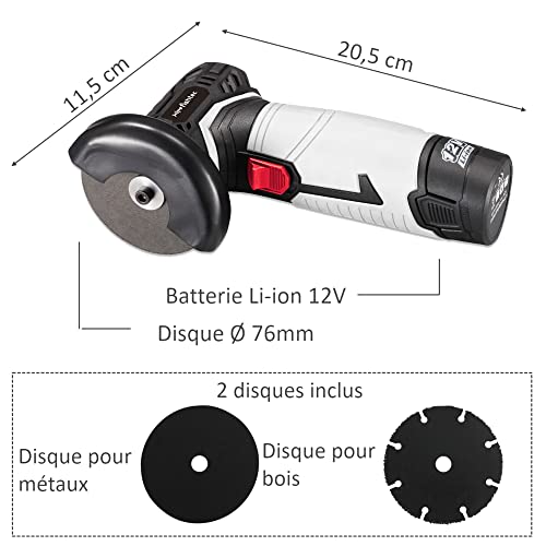 Mini-Winkelschleifer FISHTEC Kabelloser