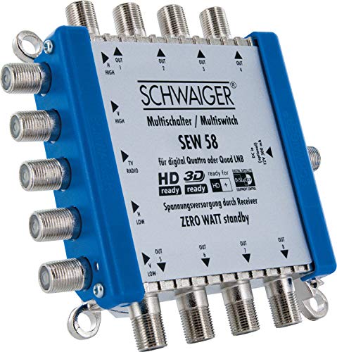 Multischalter SCHWAIGER SEW58 531 bis zu 8 Teilnehmer