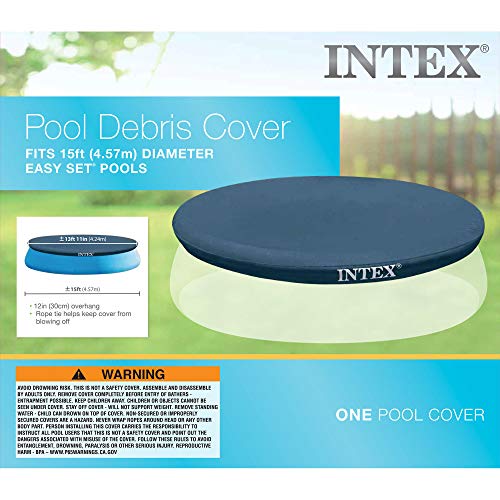 Poolabdeckung rund Intex 12-58920 Abdeckplane für Easy-Pool