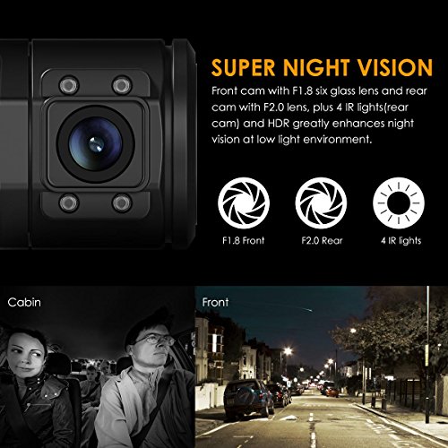 Dashcam VANTRUE N2 Pro Dual Parküberwachung 1080P vorne Hinten, FHD