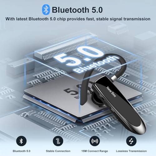 Bluetooth-Headset New bee Bluetooth Headset Wireless