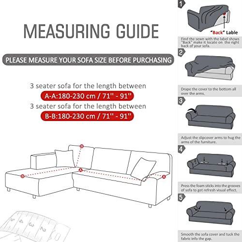 Sofa-Bezug ele ELEOPTION Sofa Überwürfe elastische Stretch Sofa