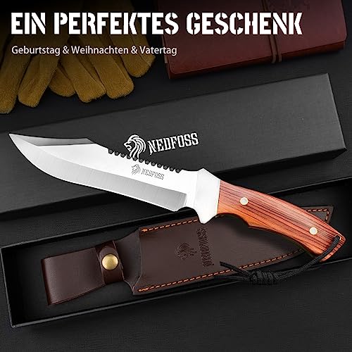 Outdoormesser NedFoss JUNGLE-KING Jagdmesser, 33cm Messer Outdoor