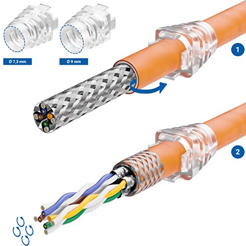 RJ45-Stecker deleyCON 1x CAT 6a Netzwerkstecker RJ45 mit LSA