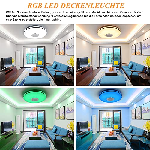 LED-Deckenleuchte mit Lautsprecher MILFECH 36W LED