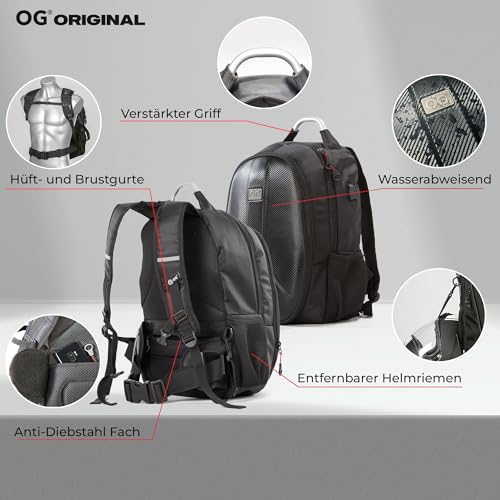 Motorradrucksack OG Original GetAway Motorrad Rucksack