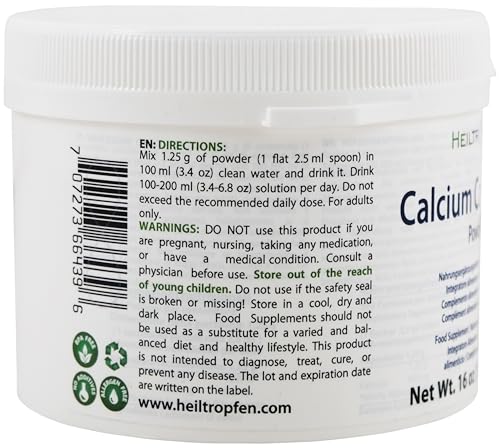Calcium-Pulver Heiltropfen Kalzium Pulver 454 g