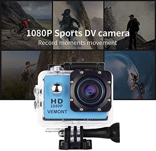 Action-Cam VEMONT 1080p 12MP Action Kamera Full HD, 2 Zoll