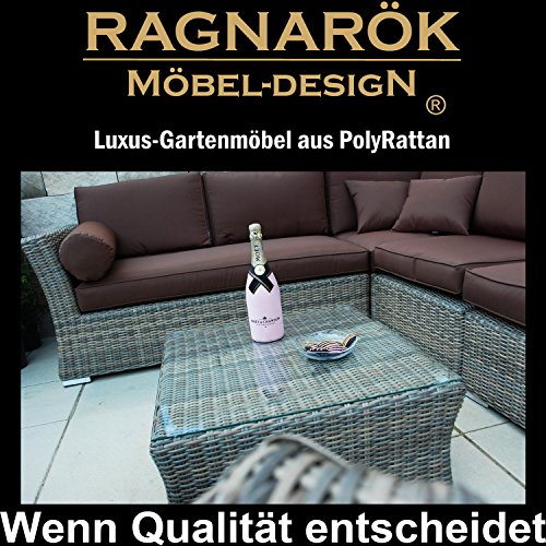 Lounge-Möbel-Set Ragnarök-Möbeldesign PolyRattan Lounge