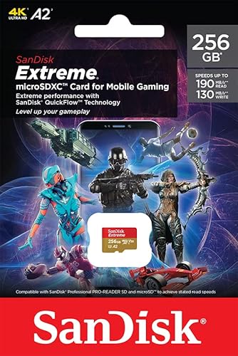 Micro-SD-256GB SanDisk Extreme microSD Karte für mobiles Gaming