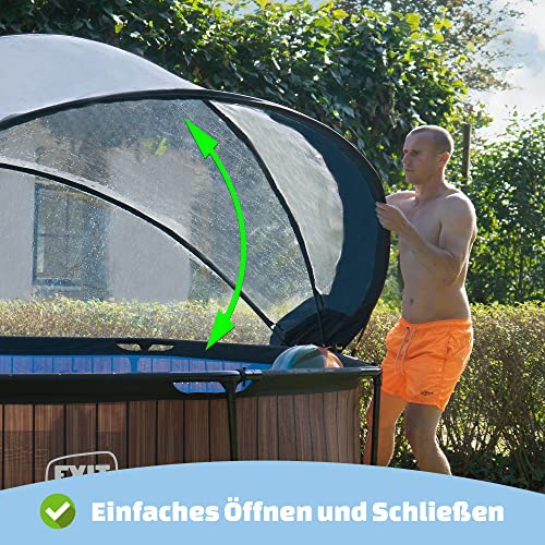 Poolabdeckung rund EXIT TOYS EXIT Dome für Frame Pool 360cm