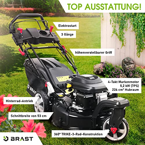 Benzin-Rasenmäher mit Mulchfunktion BRAST ® Benzin