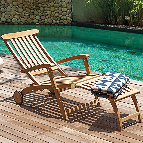 Deckchair Villeroy & Boch, Sunrise, klappbar, aus 100% Teakholz