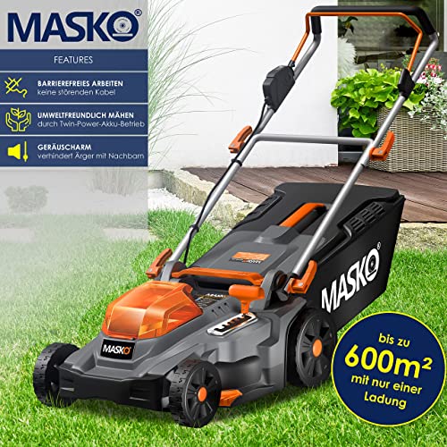 Akku-Rasenmäher mit Mulchfunktion MASKO ® Akku Rasenmäher