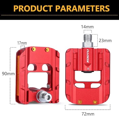 Klapppedale KOOTU Fahrradpedal faltbar Anti-Rutsch und Fahrradpedal