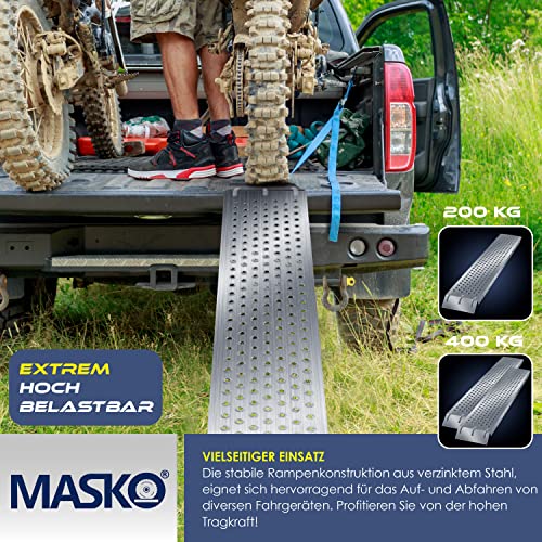 Rollstuhlrampe MASKO ® 2X Auffahrrampe | Verladerampe