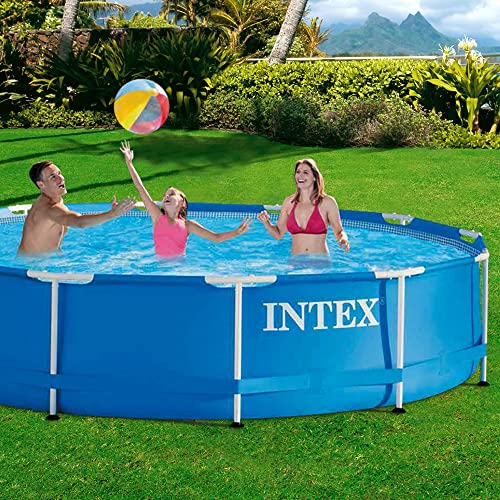 Gartenpool Intex Pool Metallrahmen, Blau, Rundrohr (ø) 3,66 x (h)