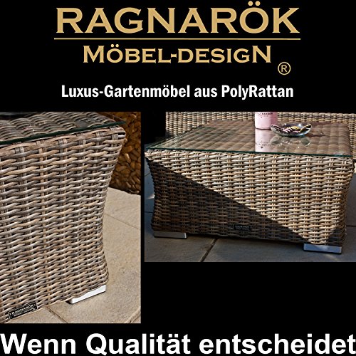 Lounge-Möbel-Set Ragnarök-Möbeldesign PolyRattan Lounge