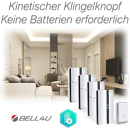 Türklingel-Weiterleitung Bell4U Kabellose Funk Türklingel – Weiss