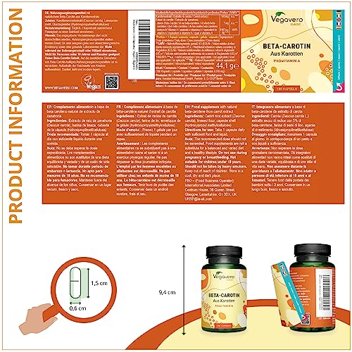 Bräunungskapseln Vegavero Beta Carotin Kapseln