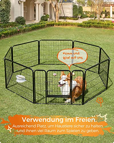 Welpenauslauf Feandrea Freilaufgehege Hund, Hundelaufstall DIY