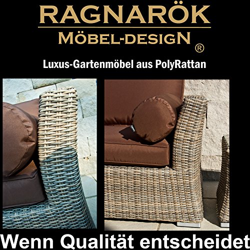 Lounge-Möbel-Set Ragnarök-Möbeldesign PolyRattan Lounge