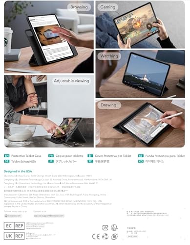 iPad-Pro-11-Hülle ESR Hybrid Hülle, Kompatibel mit iPad Pro 11