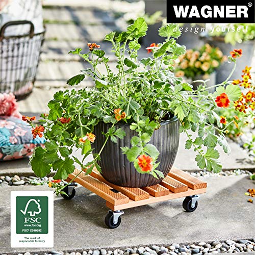 Rollbrett WAGNER Pflanzenroller Toscana 29 x 29 x 8,5 cm