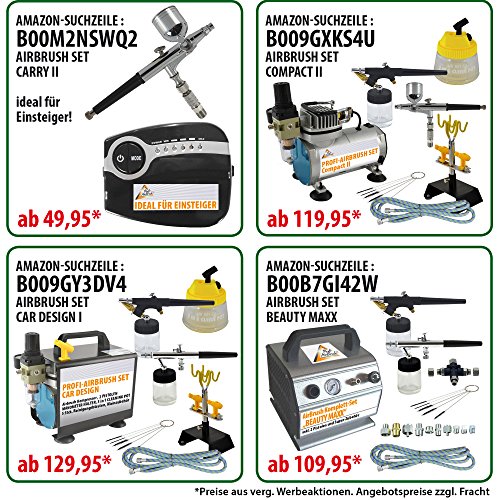 Airbrush-Set AMUR Professionell, Airbrush-Kompressor Ultimate II