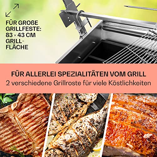 Spanferkelgrill Oneconcept 2-in-1 Rotisserie Grill mit Motor