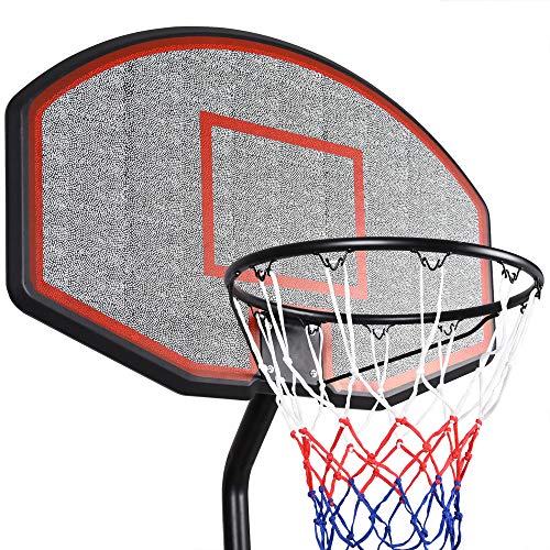 Basketballkorb Deuba Mobiler mit Rollen verstellbare Korbhöhe