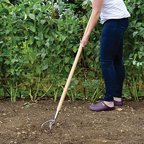 Gartenkralle Kent & Stowe Langstiel 3 Zinken-Grubber