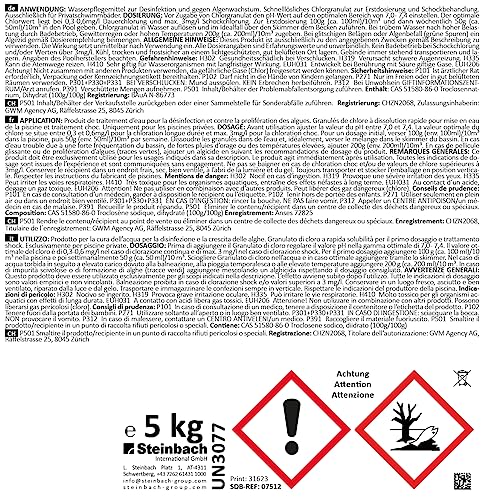 Chlorgranulat STEINBACH Poolpflege , 5 kg, Chlorprodukte