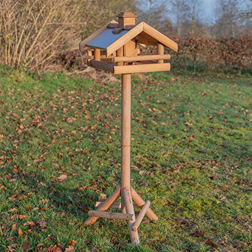 Vogelhaus groß VOSS.garden Vogelhaus Grota inkl. Ständer Holz