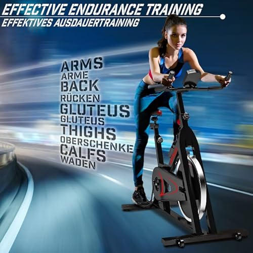 Indoor Cycling Physionics ® Heimtrainer Fahrrad mit LCD Display