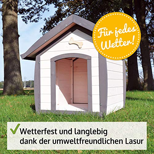 Hundehütte zooprinz wetterfeste Bella, aus massivem Holz