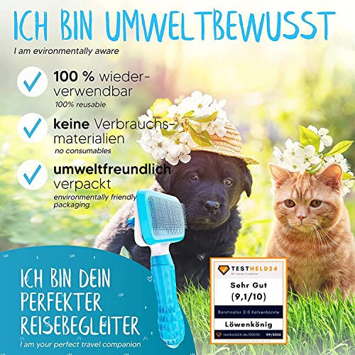 Haustierbürste LÖWENKÖNIG ® BÜRSTINATOR 2.0 Katzenbürste