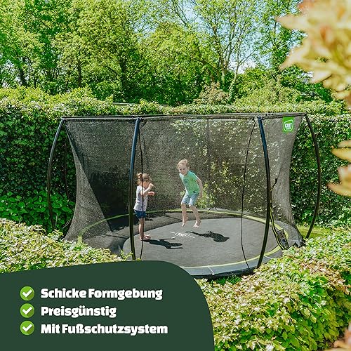 Bodentrampolin EXIT TOYS Silhouette, ø427cm, Großes Rundes