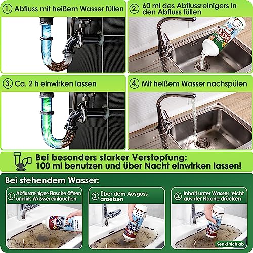 Bio-Abflussreiniger Weidebach Starker Abflussreiniger