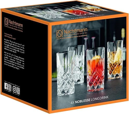 Cocktailglas Nachtmann Spiegelau, 4-teiliges Longdrink-Set