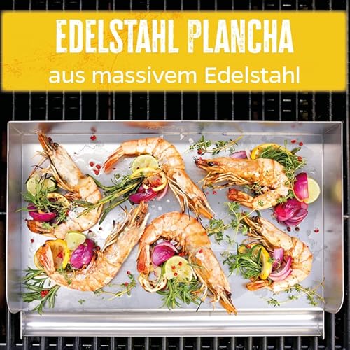 Plancha-Grillplatte Grillfürst Universal Edelstahl Plancha