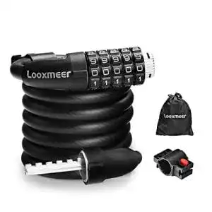 Fahrradschloss looxmeer 180cm 12mm mit hoher sicherheitsstufe und