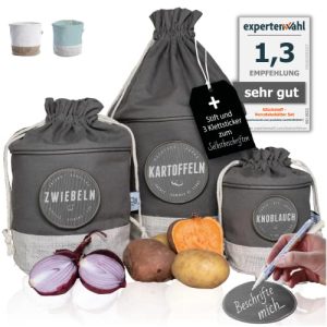 Caixa para legumes Glückstoff ® Caixa de armazenamento sustentável para batatas