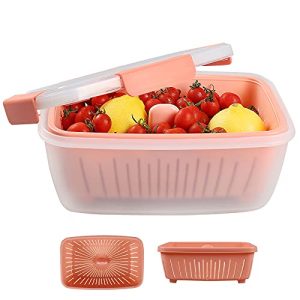 Vegetable box Greentainer food storage containers bowl with colander, 2L