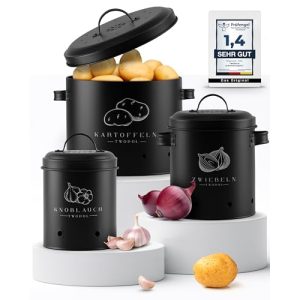 Gemüsebox Twopol ® Kartoffel Aufbewahrungsbox [3er Set]-mit
