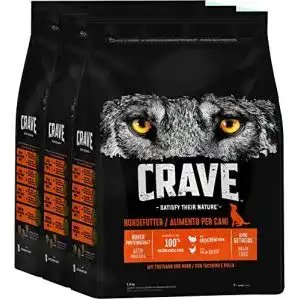 Hundefutter crave adult trockenfutter mit truthahn huhn 3 beutel